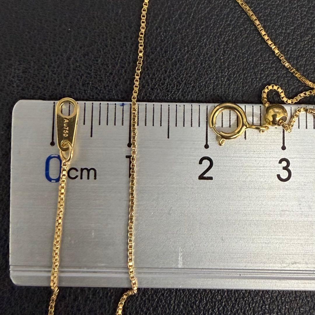 (B012220)K18ベネチアンチェーン アジャスターAU750 18金YG