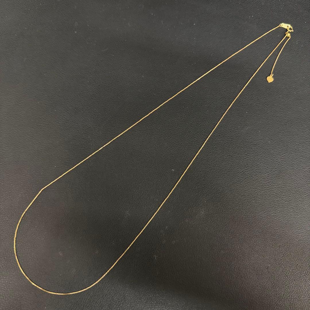 (B012220)K18ベネチアンチェーン アジャスターAU750 18金YG