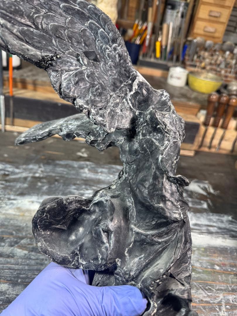 サモトラケのニケ・型製造・未仕上げ品 h350× w200×220 約1.5kg