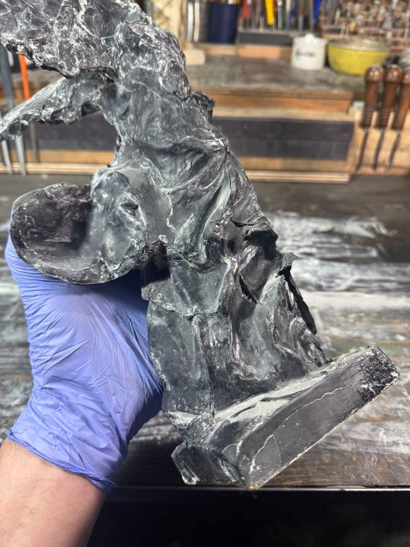 サモトラケのニケ・型製造・未仕上げ品 h350× w200×220 約1.5kg