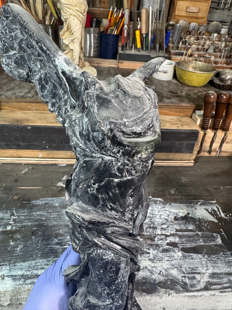 サモトラケのニケ・型製造・未仕上げ品 h350× w200×220 約1.5kg