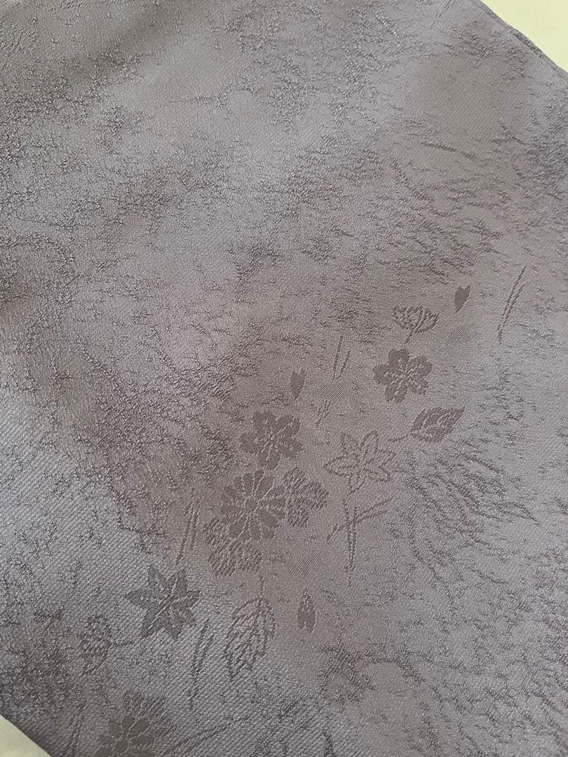 りー ☆ 断捨離中！ ☆ 東レシルック 色無地 薄紫 一つ紋