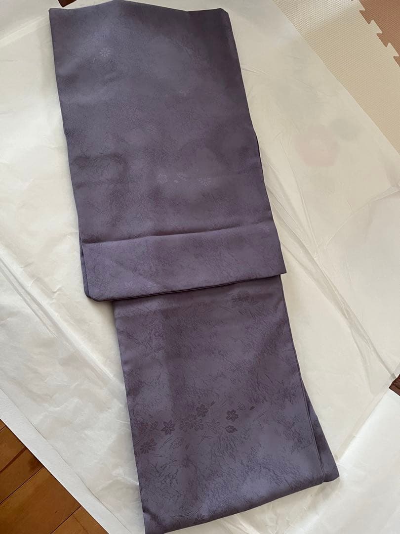 りー ☆ 断捨離中！ ☆ 東レシルック 色無地 薄紫 一つ紋