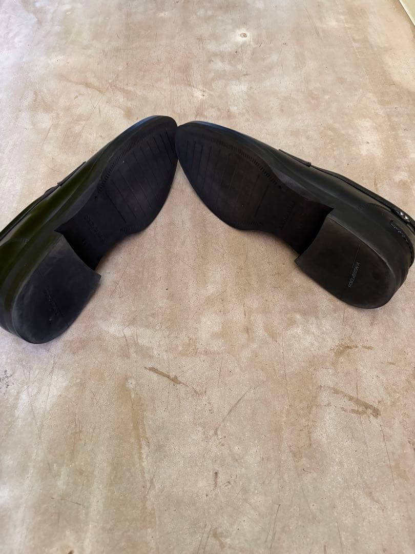 イタリア製　DOLCE & GABBANA 8.5 ローファー　革靴　黒