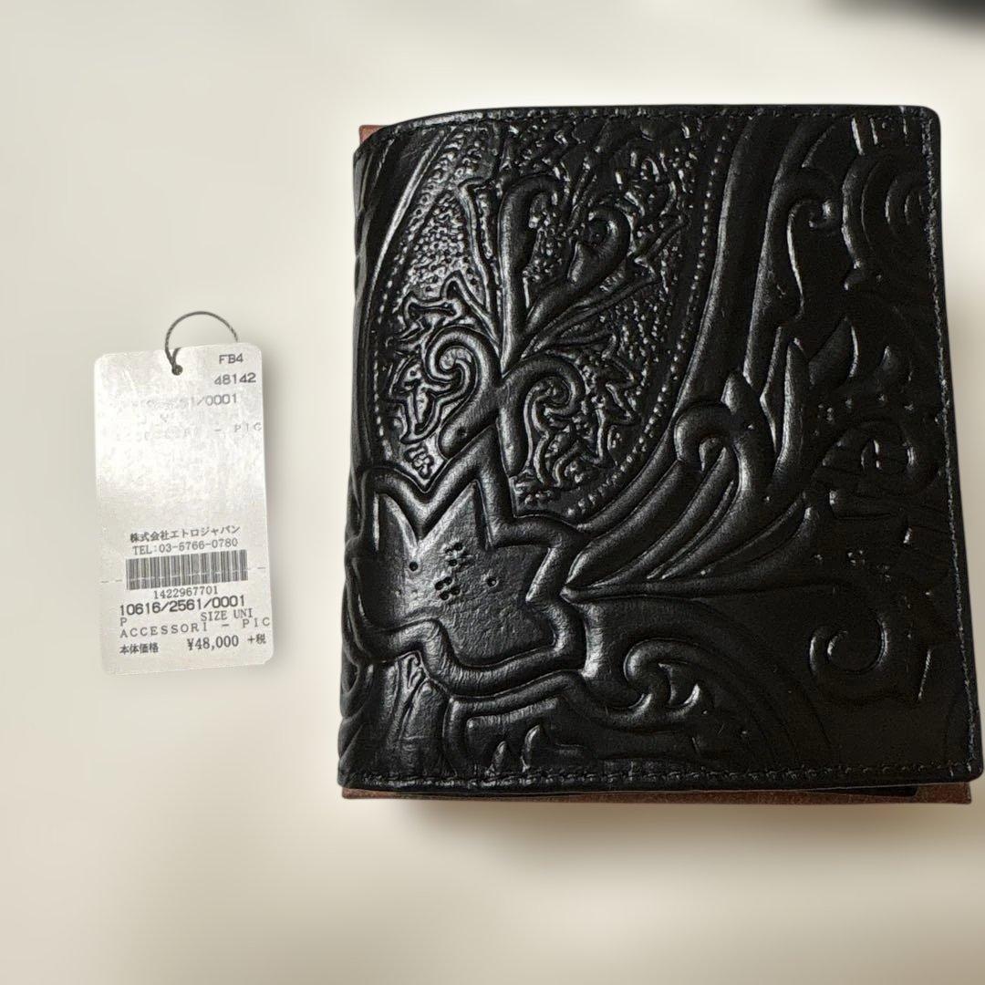 き*き様 未使用品‼️ETRO マルゴットペイズリー柄二つ折り財布 折りたたみ財