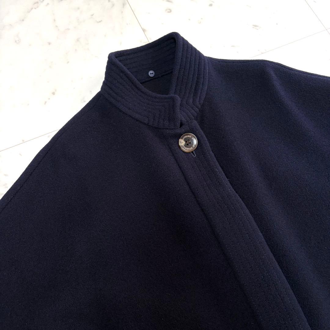 美品 Sov. ソブ アンゴラ100% ポンチョ ケープコート フリル