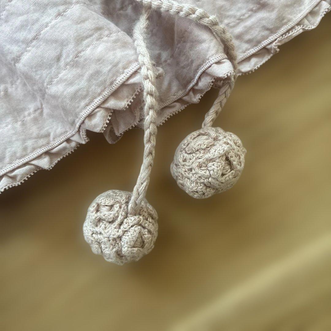 PINK HOUSE フリル付きノースリーガーディガン