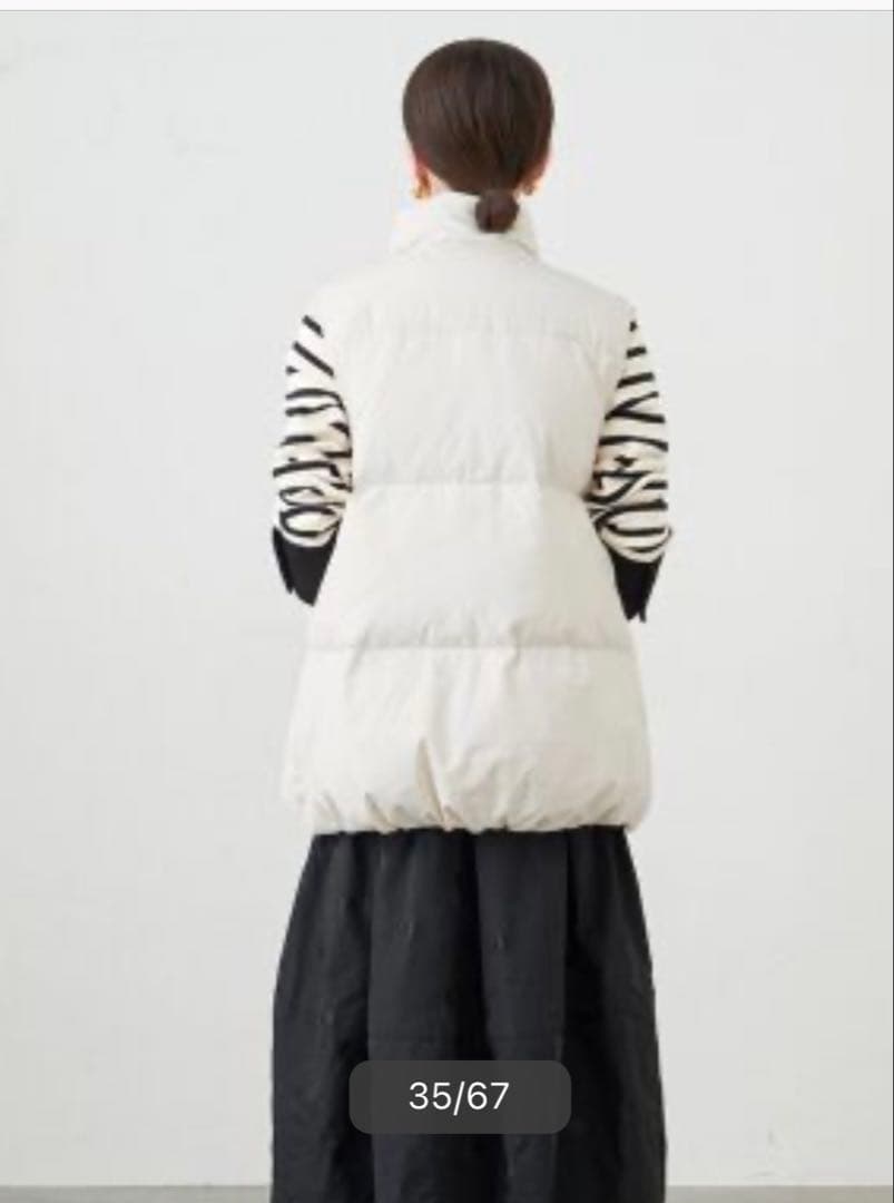 もく、イエナ⭐︎オフホワイトベストダウン