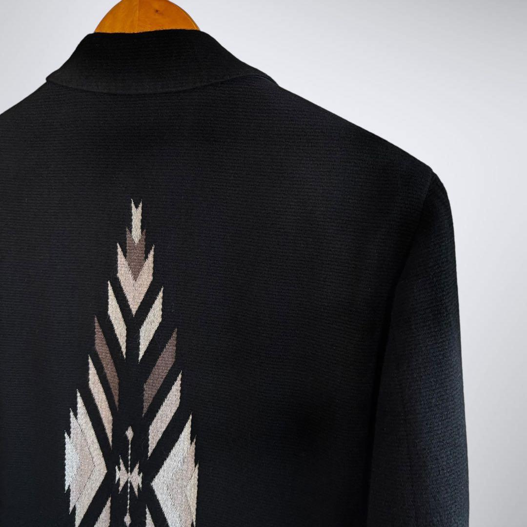 【ムーみん】極稀少50サイズ！エトロ 背面幾何学柄 チェスターコート