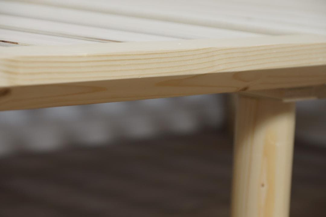 【新品・未使用】 アウトレット　シングルベット　　シンプル　すのこ　ナチュラル