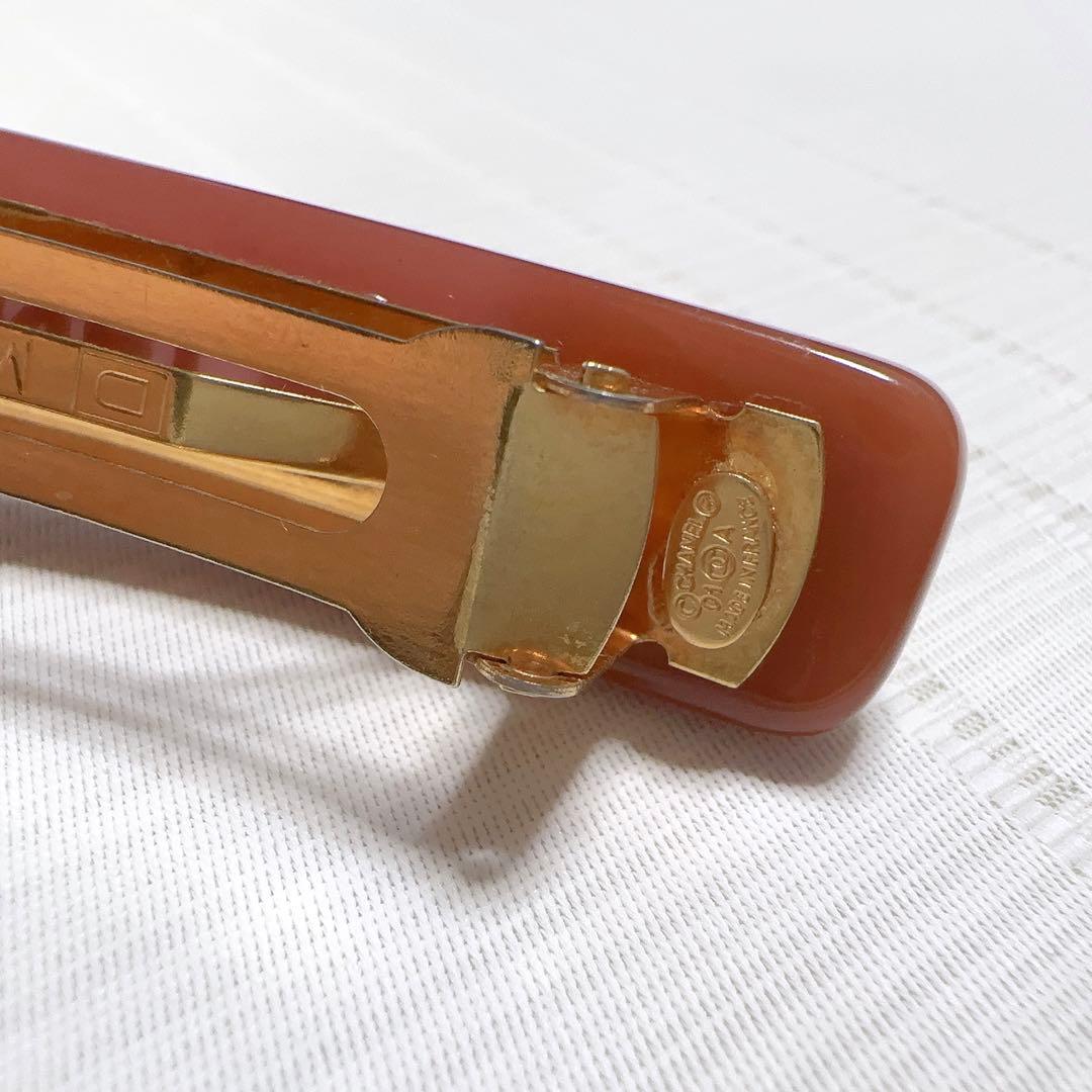 CHANEL シャネル　ロゴ入り　髪留め　バレッタ　ヘアクリップ　美品