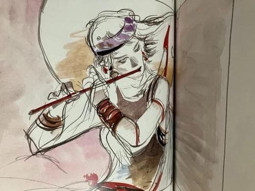 レア 天野喜孝イラスト「魔笛」初版本 帯付き ファンタジー アート あらきりつこ