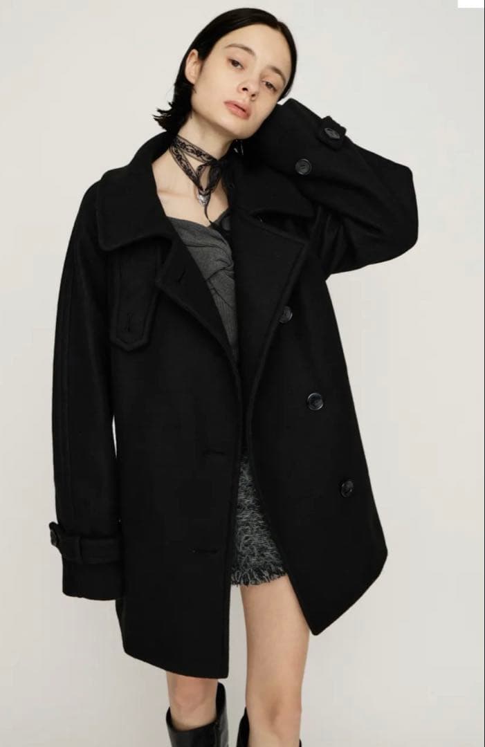 SLY STAND NECK MIDI コート ピーコート