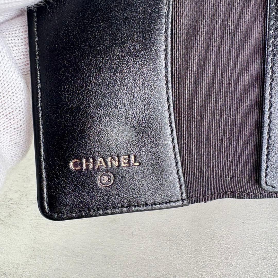 CHANEL キーリング　キーケース　マトラッセ　キャビアスキン　カードケース