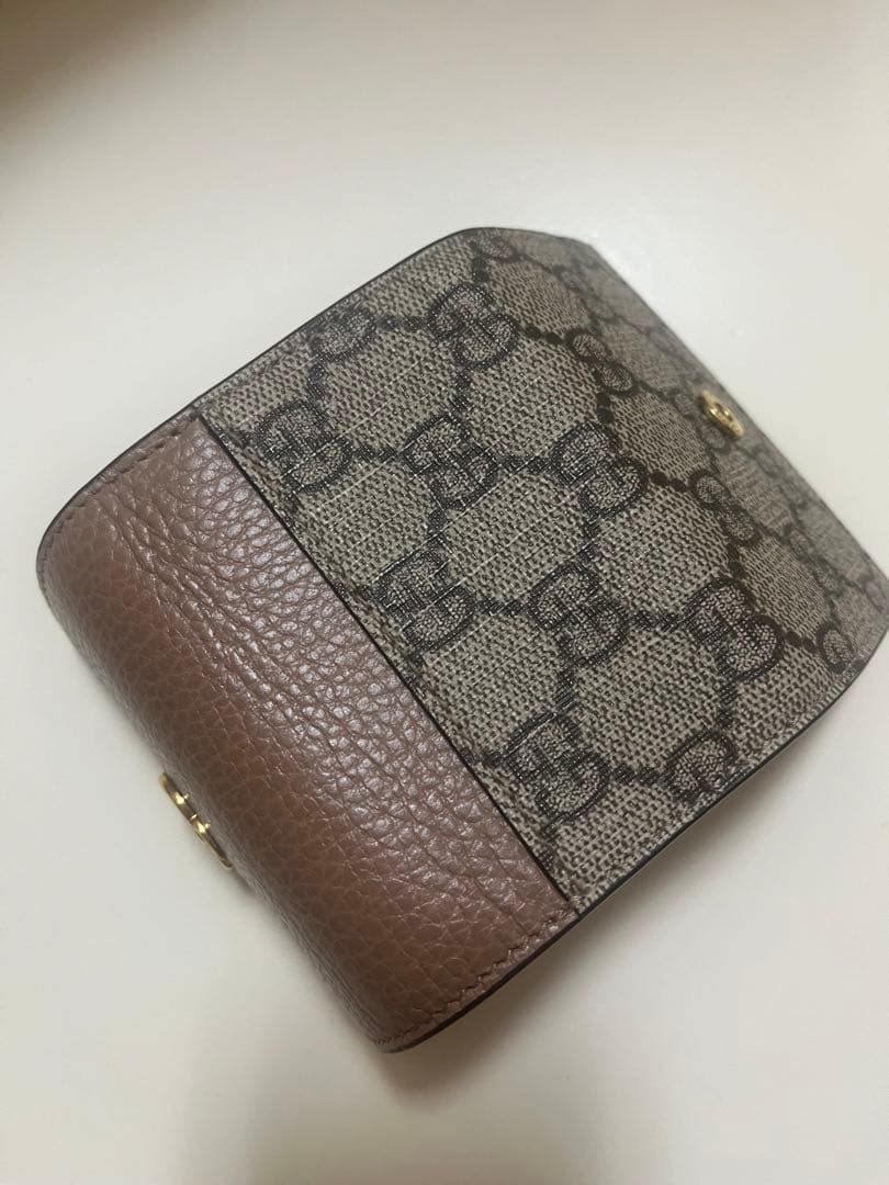値下中！GUCCI レザーキーケース ブラウン グレー
