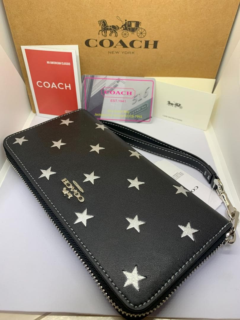 COACH　コーチ　CW479　長財布　スタープリント　シグネチャー
