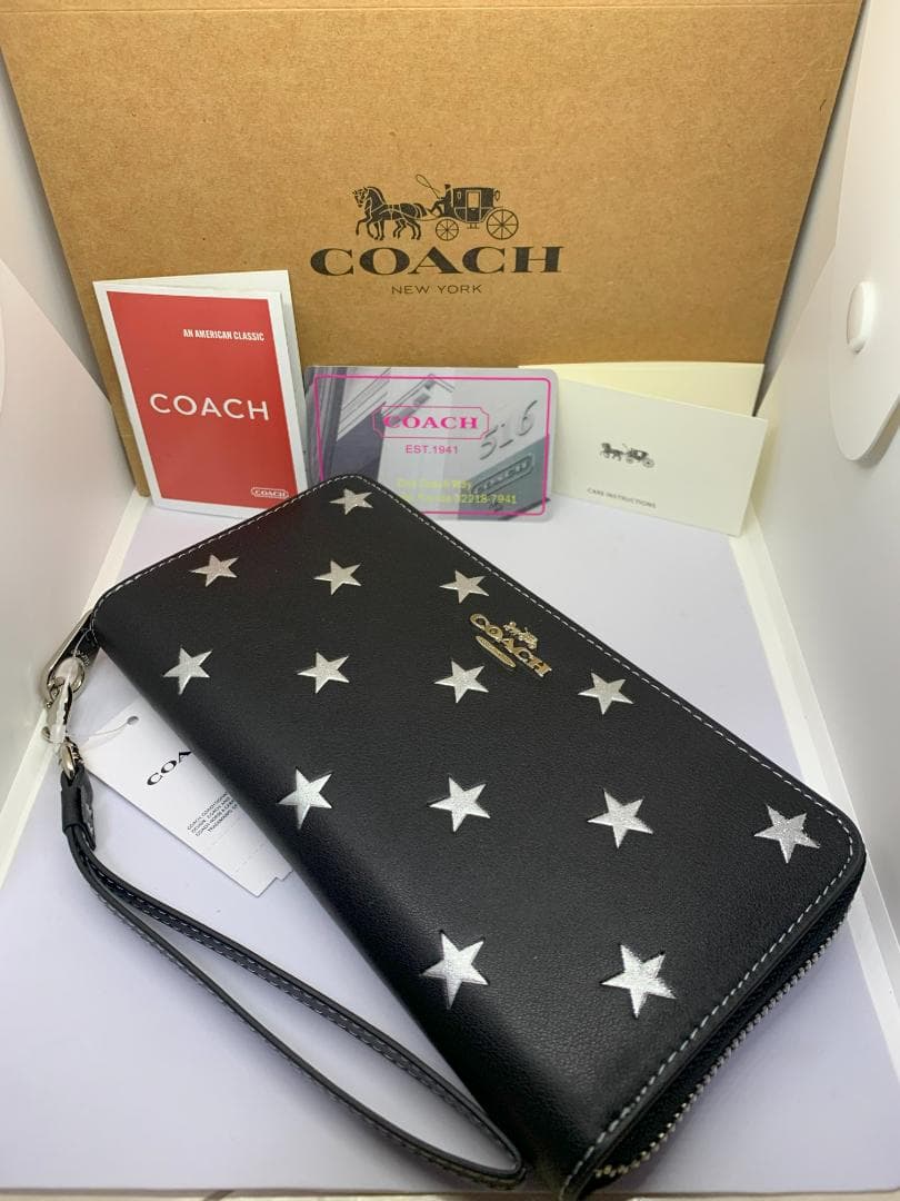 COACH　コーチ　CW479　長財布　スタープリント　シグネチャー