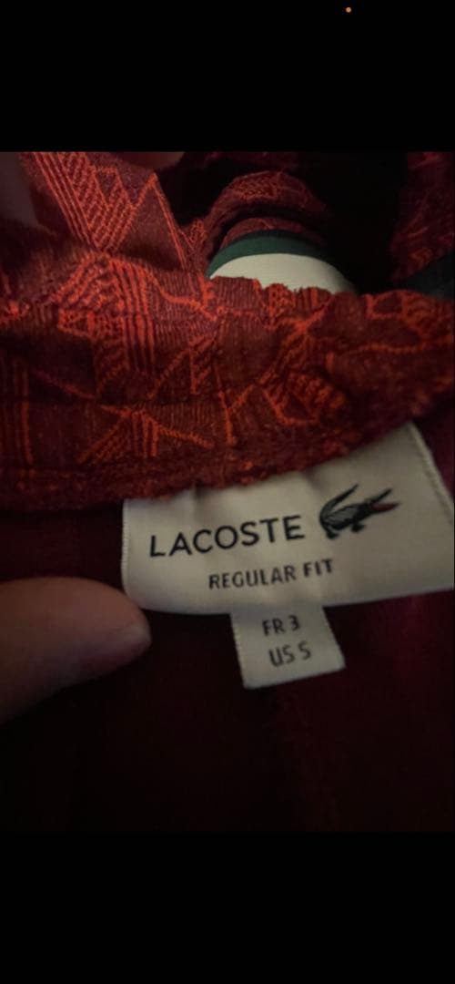 Lacoste ダイヤモンドパターンジャージセット