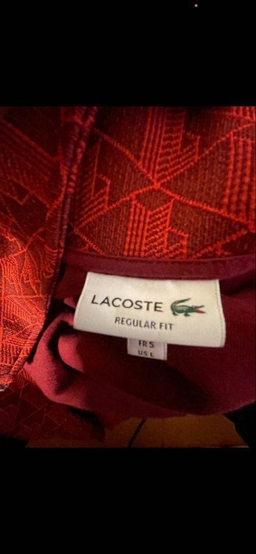 Lacoste ダイヤモンドパターンジャージセット