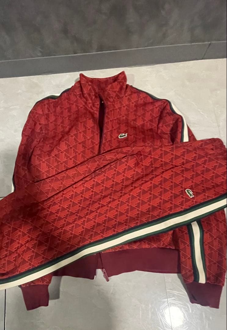 Lacoste ダイヤモンドパターンジャージセット