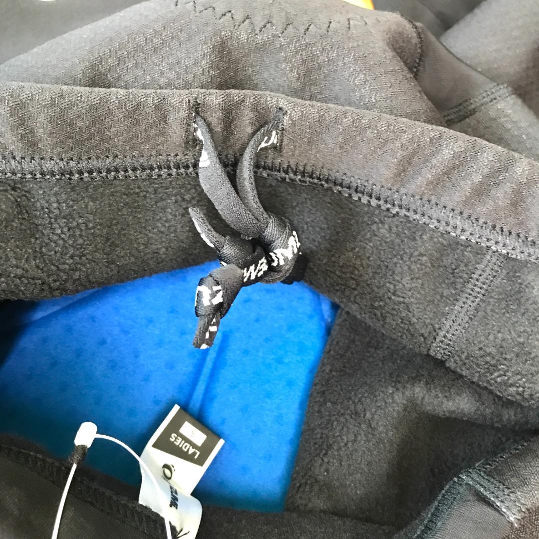 新品タグ付】パールイズミ　レディース　ウィンドブレーク　黒　裏起毛　Sサイズ　⑩