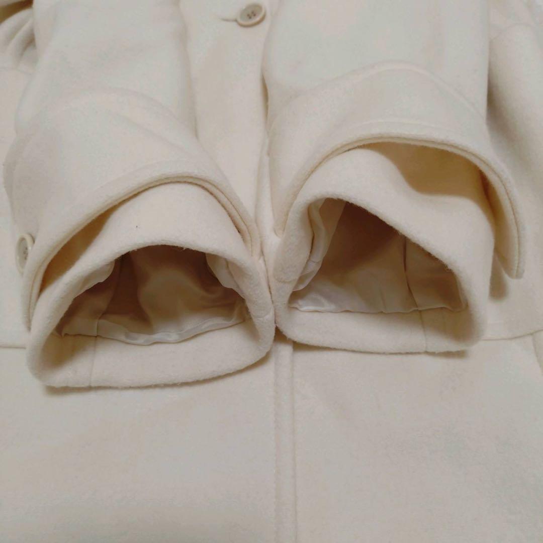 Spick & Span ノーカラーコート ホワイト 白 Mサイズ 38