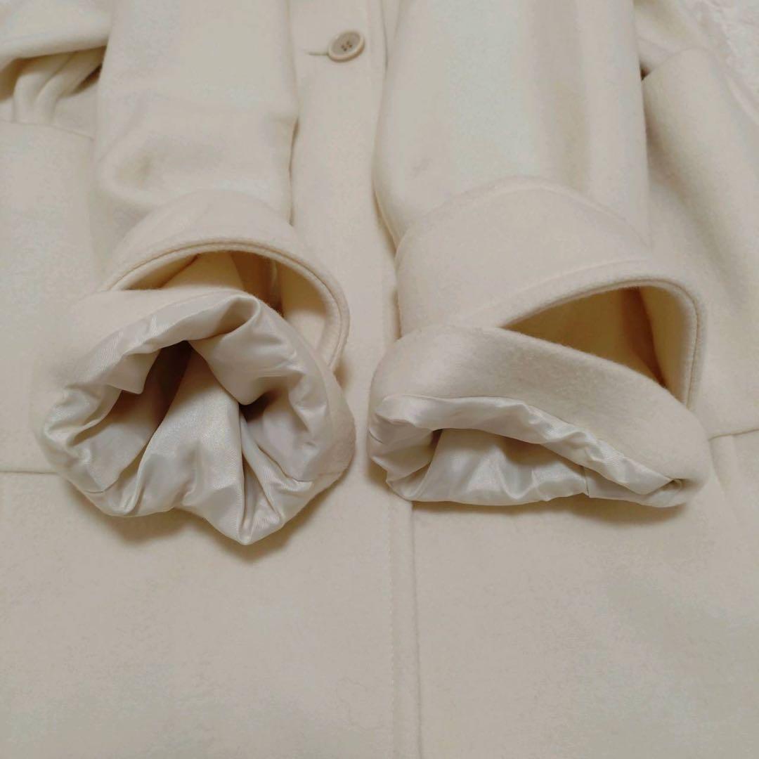 Spick & Span ノーカラーコート ホワイト 白 Mサイズ 38