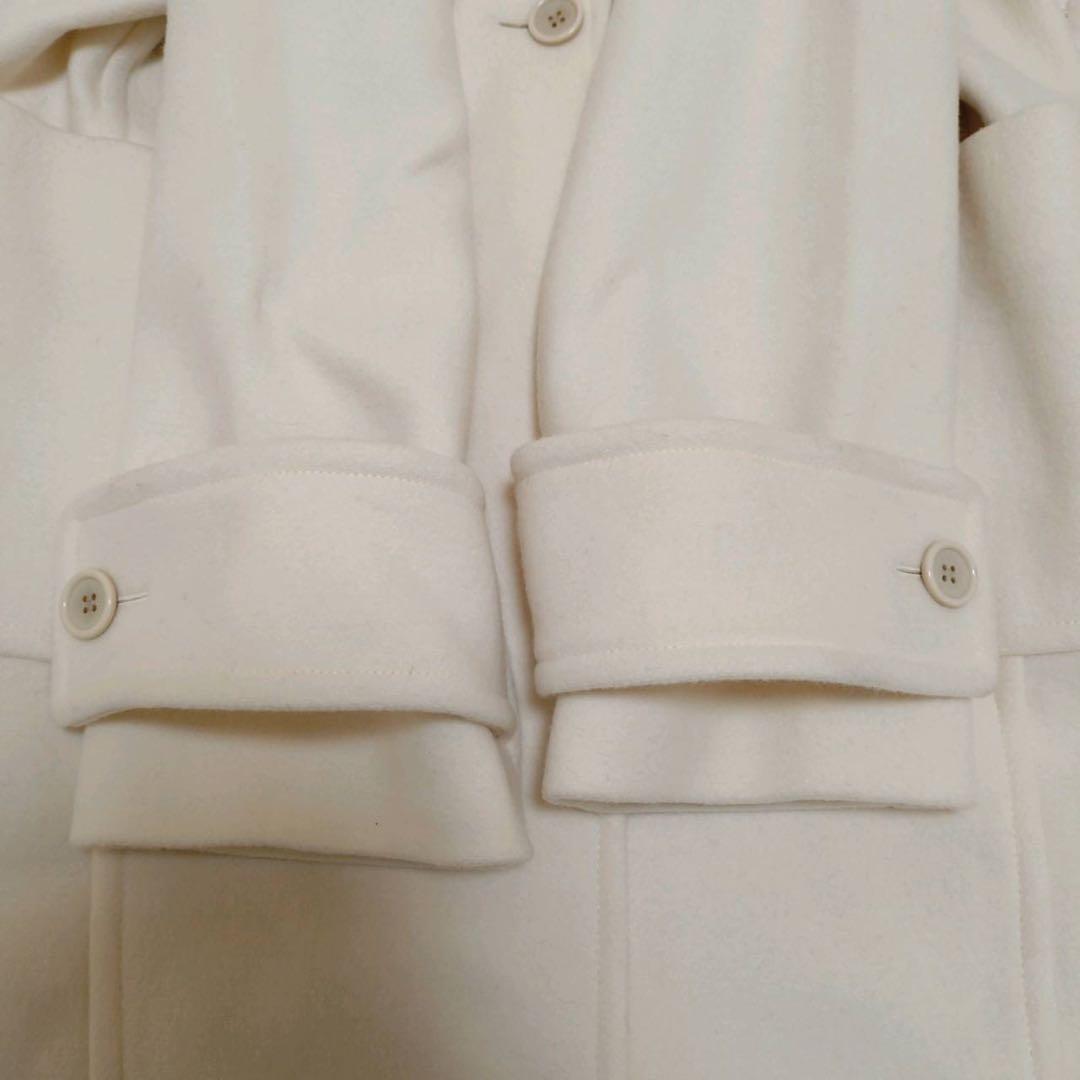 Spick & Span ノーカラーコート ホワイト 白 Mサイズ 38