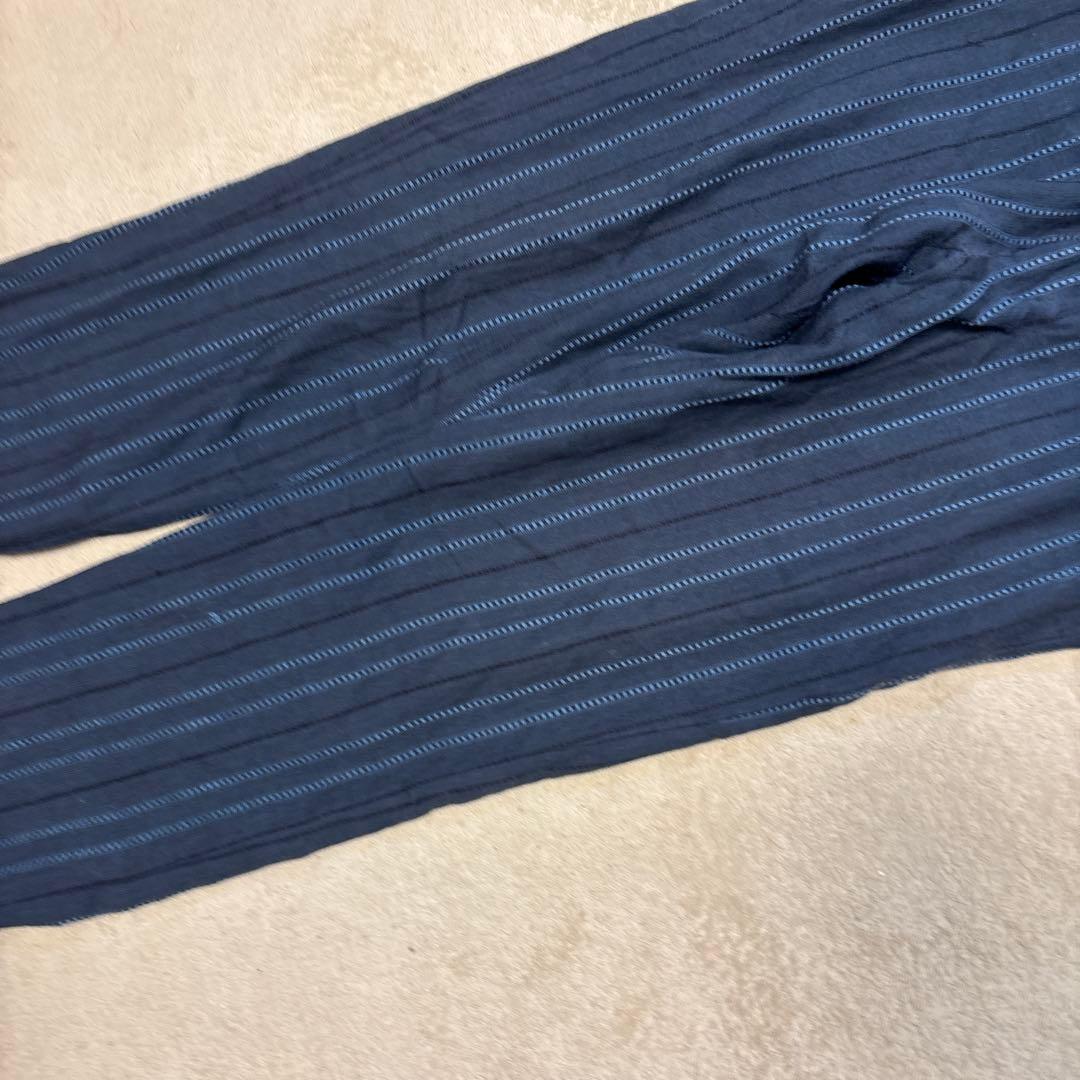 コムデギャルソンオム 田中オム ストライプ スラックス AD2000 ブルー