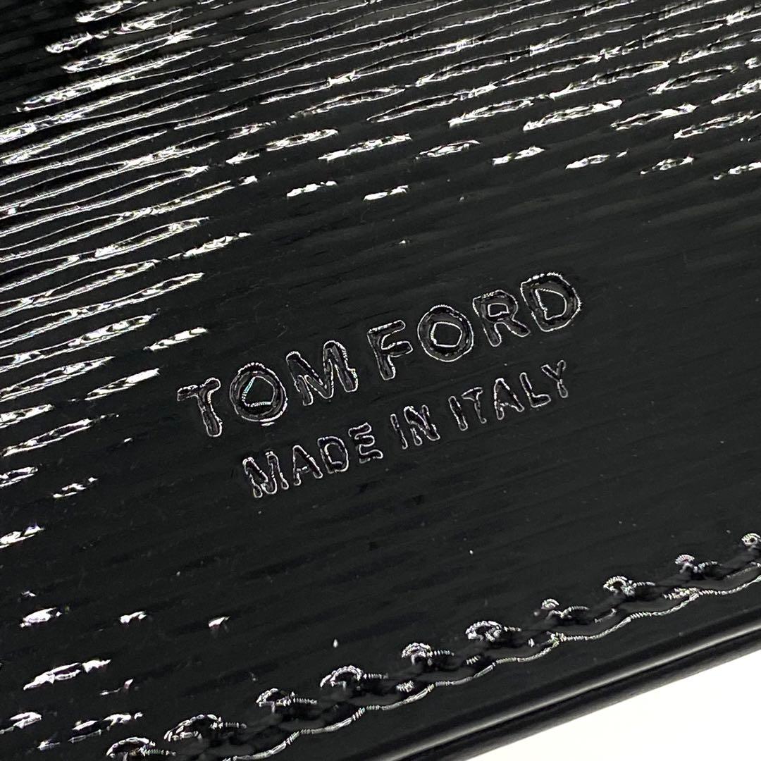 新品・未使用　TOM FORD マネークリップ パテントレザー　箱付き