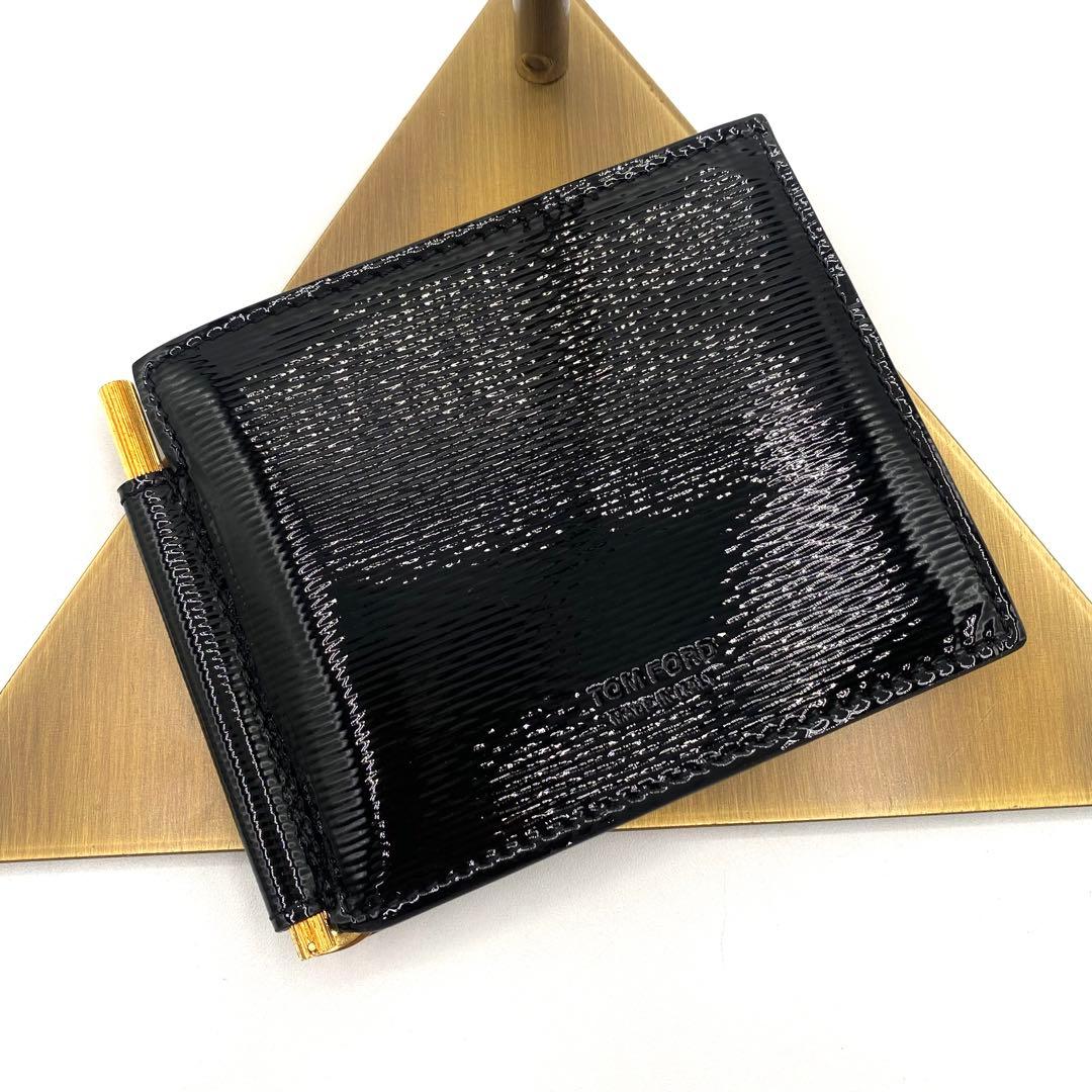 新品・未使用　TOM FORD マネークリップ パテントレザー　箱付き