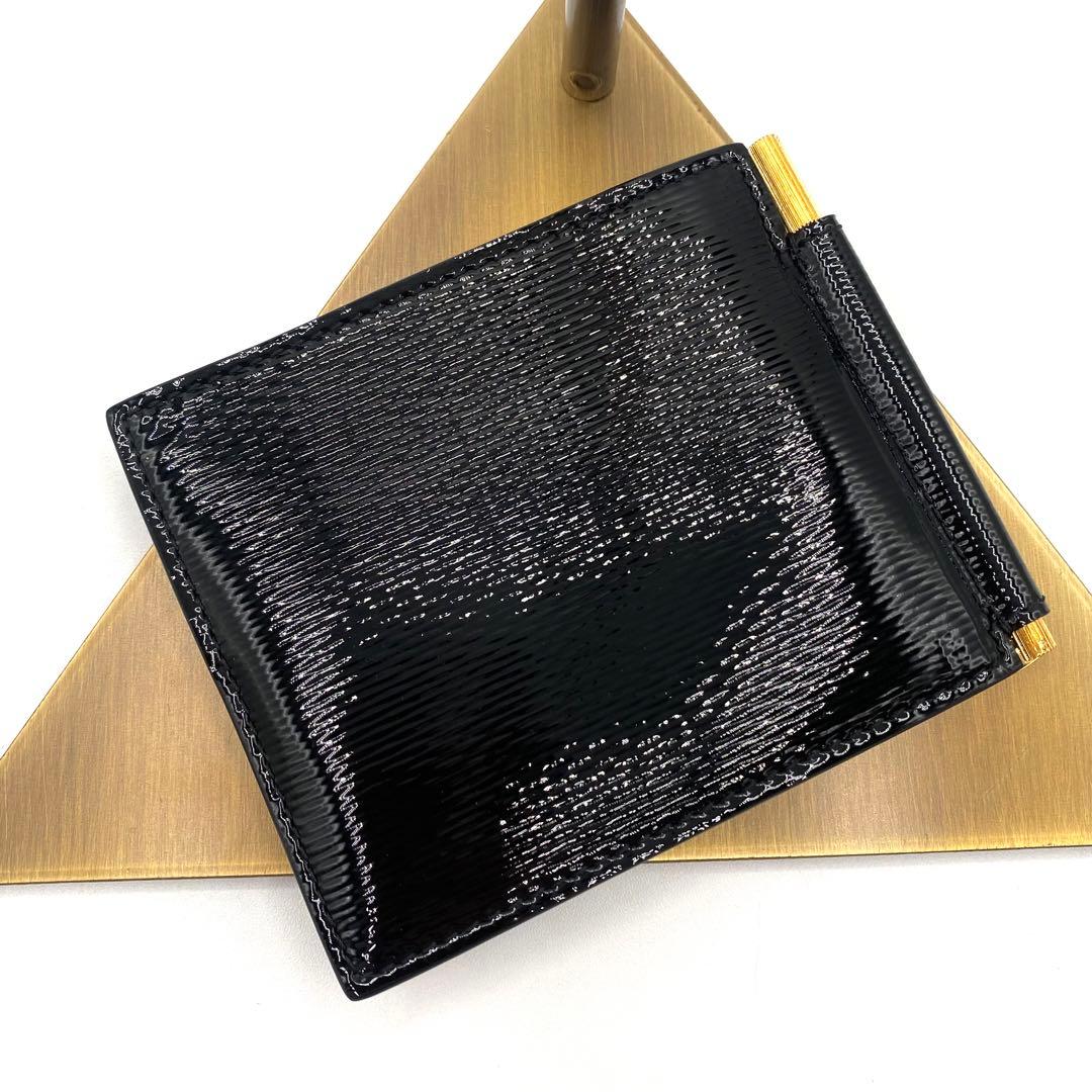 新品・未使用　TOM FORD マネークリップ パテントレザー　箱付き