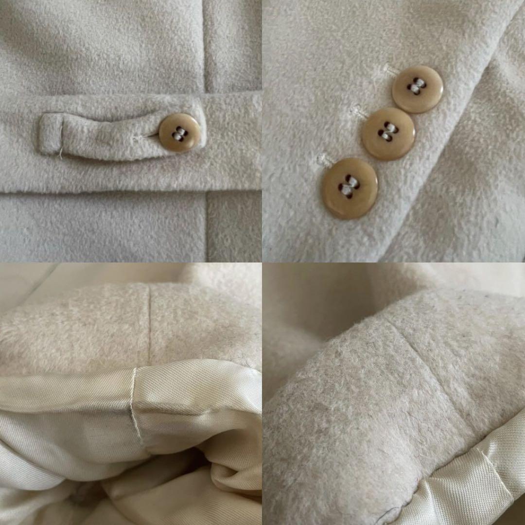 ▪️マックスマーラ 最高級白タグ アンゴララビット ガウンコート ベルト付