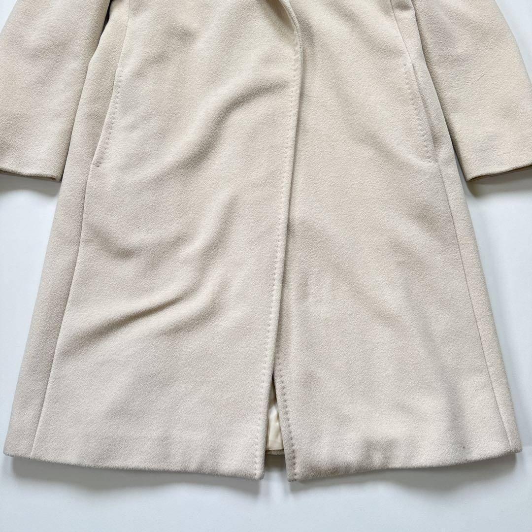 ▪️マックスマーラ 最高級白タグ アンゴララビット ガウンコート ベルト付