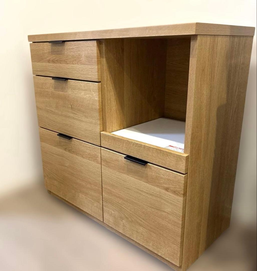 ニトリ　エトナ　キッチンカウンター　ライトブラウン 90cm