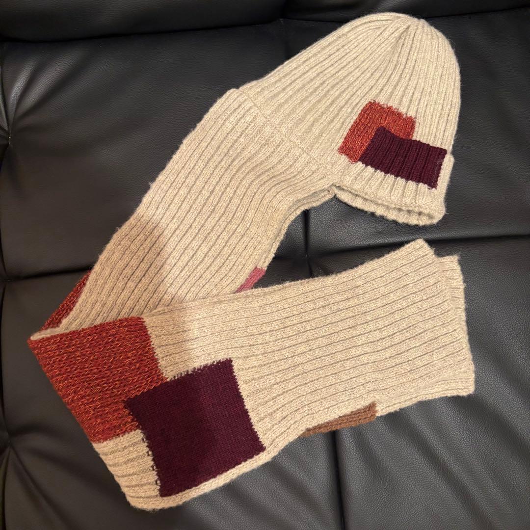 KAPITAL 5G wool knit キャピタル　ウールニット帽　ツギハギ