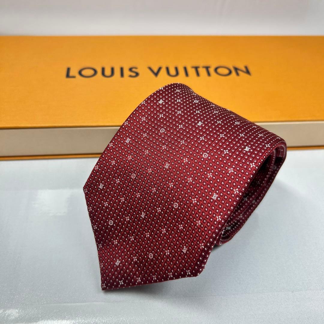 LOUIS VUITTON ルイヴィトン 未使用級 現行 ネクタイ モノグラム