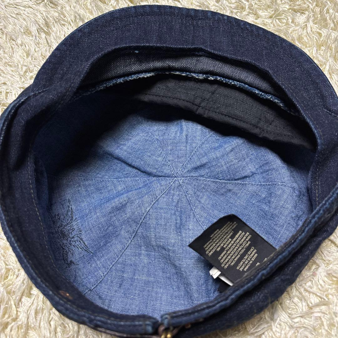 RRL ダブルアールエル デニム キャスケット ワークキャップ 濃紺 美品