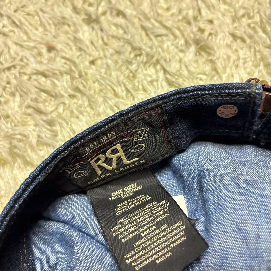 RRL ダブルアールエル デニム キャスケット ワークキャップ 濃紺 美品