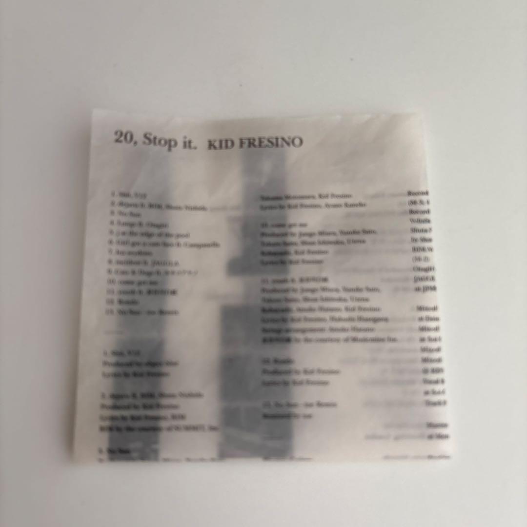 KID FRESINO 20, Stop it.　初回生産限定盤
