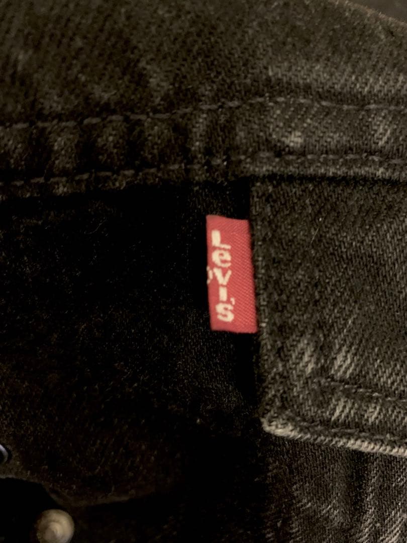 希少 90s リーバイス ブラック ボア シェルパ デニム ジャケット 古着