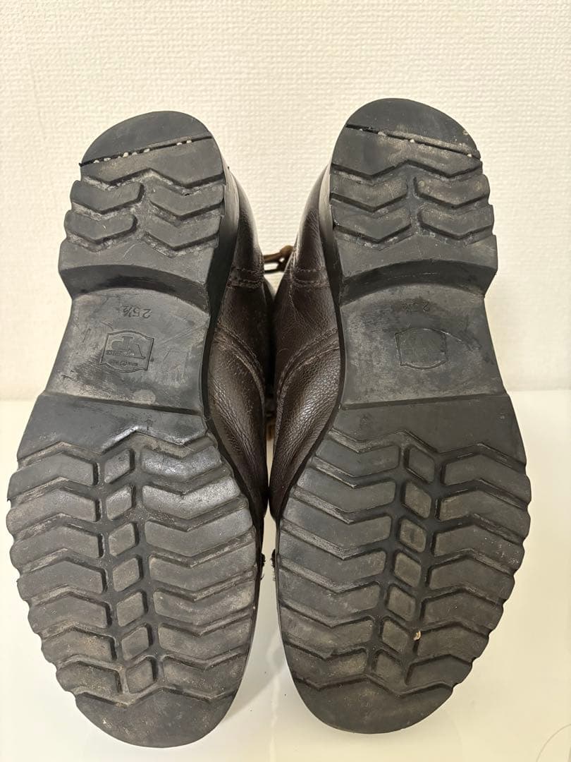 レア　陸上自衛隊　旧型半長靴　茶色　２５.5センチ　ミリタリーブーツ