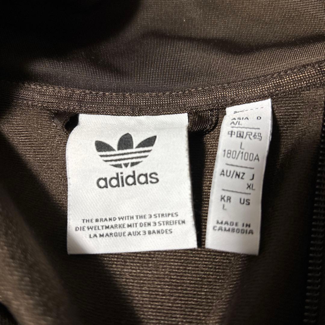 adidas トラックジャケット ブラウン