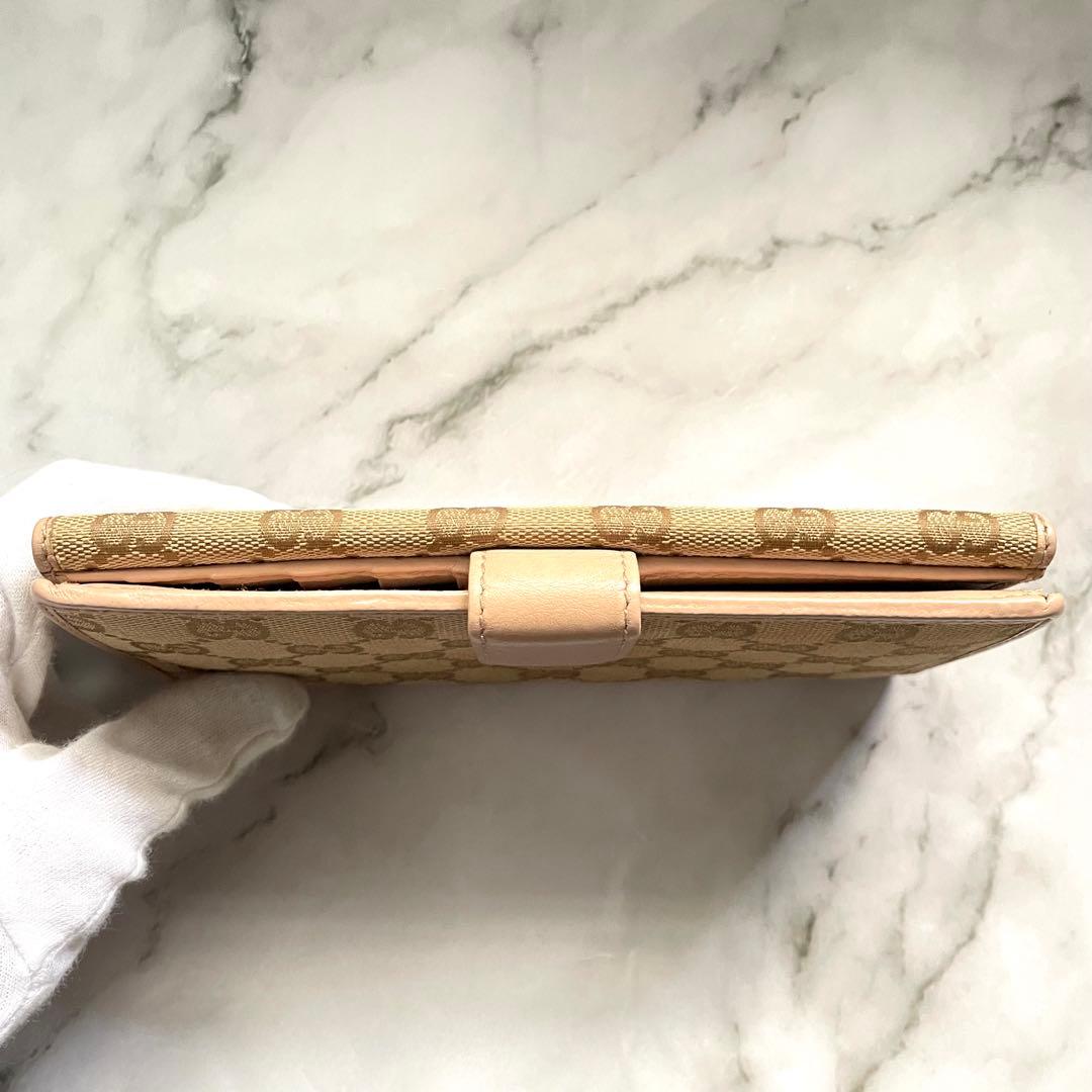 GUCCI グッチ 長財布 GGキャンバス ロゴプレート 0116-②