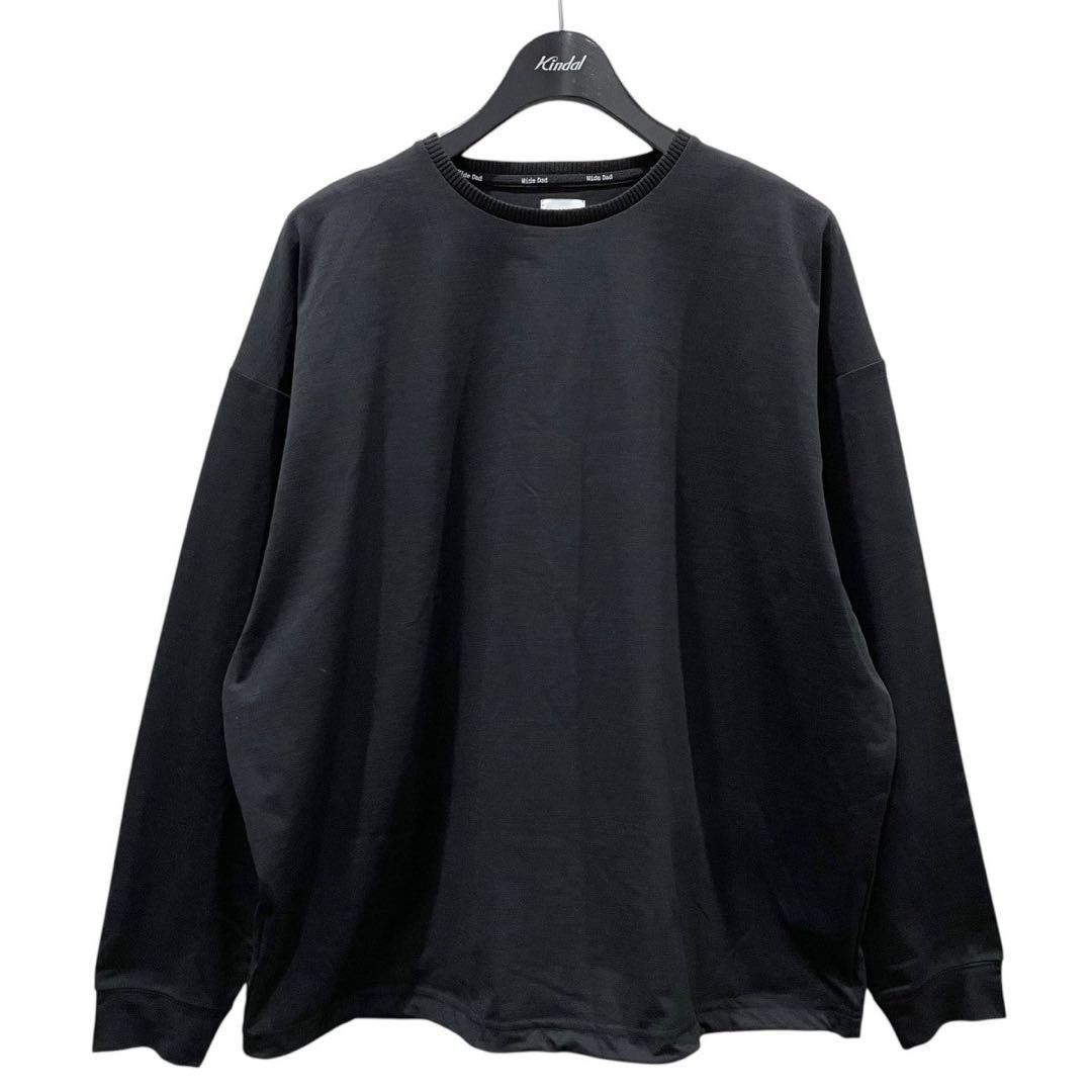 Wide Dadワイドダッド ブラック 長袖カットソー