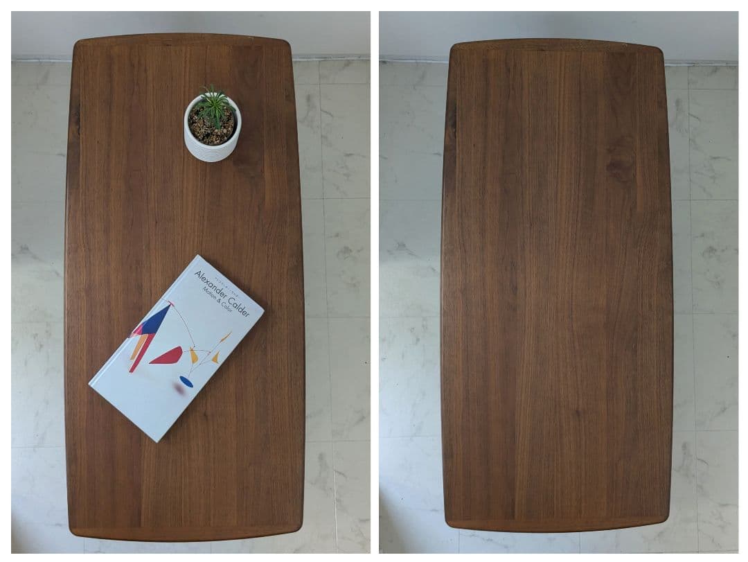 廃盤 unico NORDシリーズ ウォルナット ローテーブル