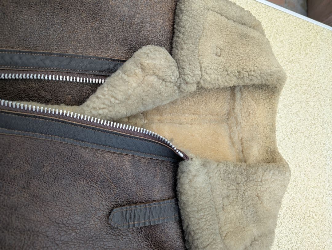 Schott　size38 　B-6 ビンテージ　ムートン