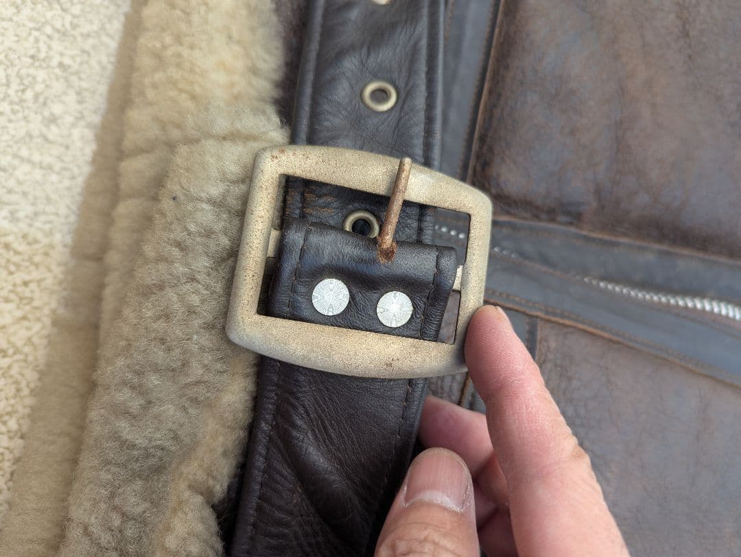 Schott　size38 　B-6 ビンテージ　ムートン