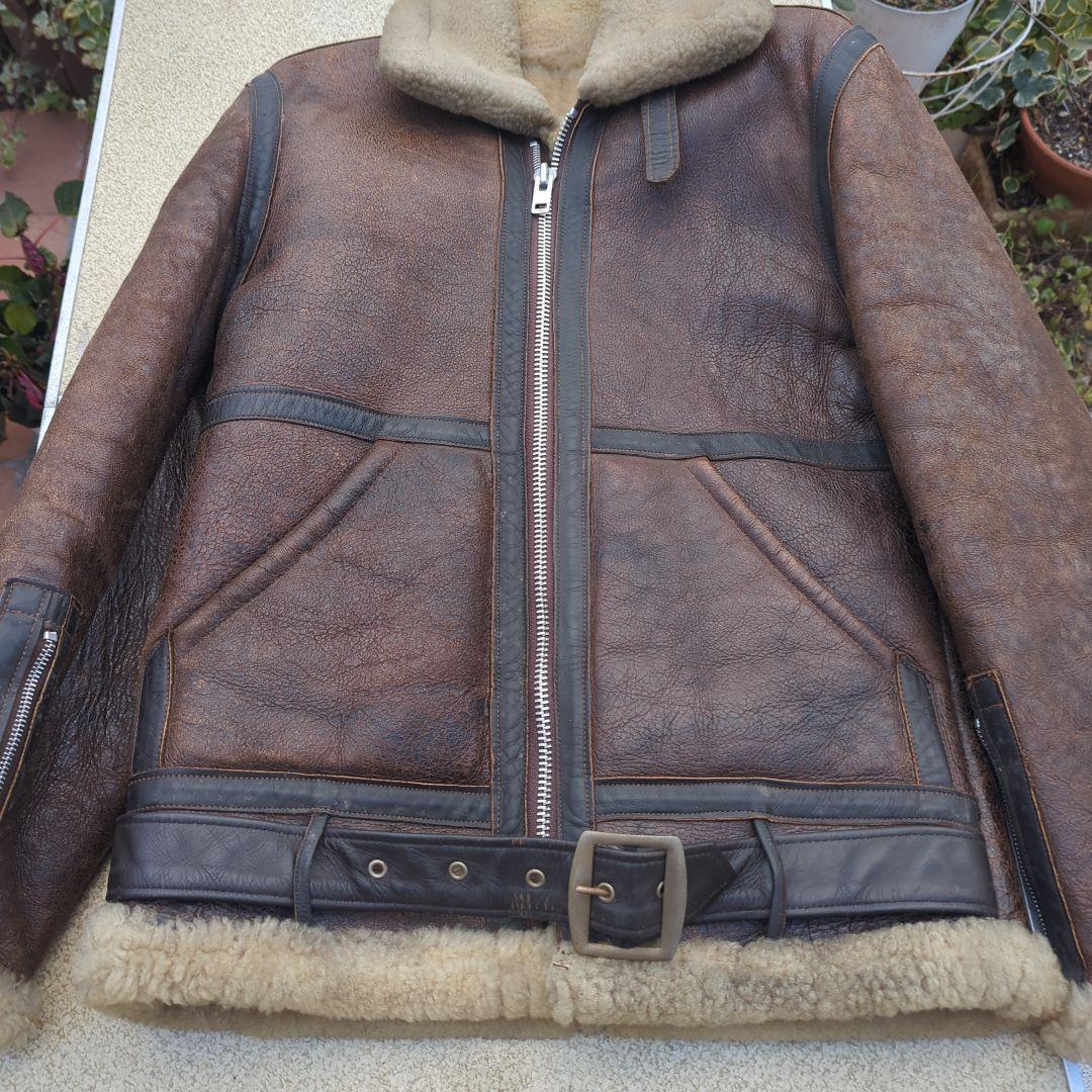 Schott　size38 　B-6 ビンテージ　ムートン