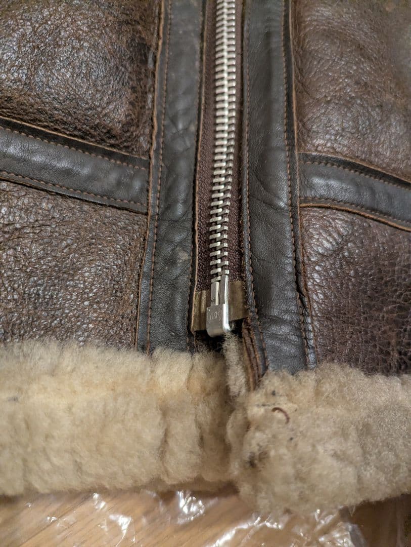 Schott　size38 　B-6 ビンテージ　ムートン